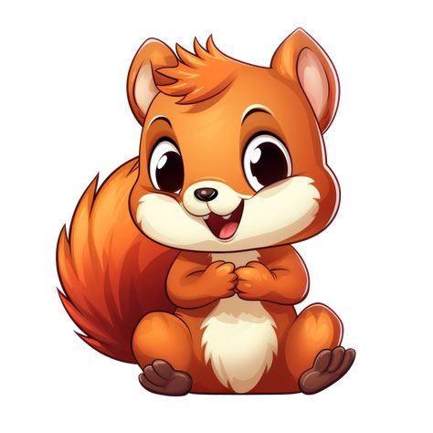 Download AI generated cute chibi squirrel. cartoon squirrel character. for free Chibi Squirrel, Golden Library, Mood Reference, Squirrel Character, Squirrel Cartoon, Cartoon Squirrel, Squirrel Clipart, Woodland Animals Theme, Youtube Ideas