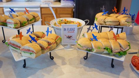 Disney Planes Party Airplane Party Food, Disney Planes Party, Disney Planes Birthday, Airplane Birthday Party Decorations, Time Flies Birthday, Planes Birthday Party, Planes Birthday, Planes Party, Disney Planes