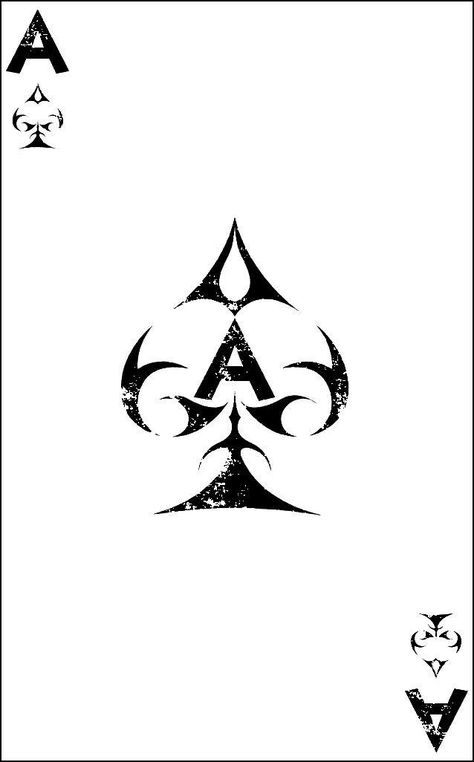 Aces Of Spades Tattoo, Ace Of Spades Card Drawing, All In Poker Tattoo, Card Symbols Design, Ace Of Spades Card Design, Ace Card Drawing, Ace Spade Tattoo, Spade Tattoo Design, Ace Of Spades Tattoo Design