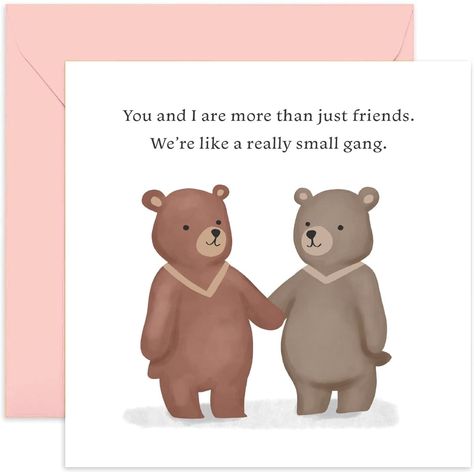 ❤️ FRIENDSHIP CARDS: These cards are perfect for celebrating anniversaries, friendships and Valentine's Day. Gift them to a special friend, boyfriend, girlfriend, wife, husband or partner. They are designed with an illustration of a pair of bears with heartfelt words. ✨ SPECIAL MILESTONES: Find the perfect greeting cards for your family and friends. We have designs for every occasion. Find the perfect card for your dad, mum, brother, sister, daughter, son, aunt, uncle, cousin, niece, nephew, grandpa, grandma or friend. WE CARE: Our greeting cards are designed in-house and all printed in the UK on FSC certified paper board. Our cards come with a high quality envelope made from sustainable materials to minimise the impact on the environment. SIZES AND DIMENSIONS: Our cards are 150x150mm (6 x Wedding Anniversary Cards For Husband, Cards For Husband, Anniversary Cards For Husband, Bear Valentines, Cute Wedding, Paper Board, Office Paper, Wedding Anniversary Cards, Friendship Cards