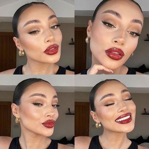 Makeup For Red Hair, Wet Makeup, Perfect Lipstick Shade, Maquillage On Fleek, Perfect Lipstick, Lipstick Shade, Dope Makeup, Edgy Makeup, Fancy Makeup