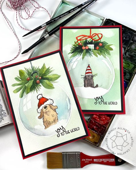 Penny Black Christmas Cards, Anita Jeram Christmas, Colorado Craft Company, Christmas Critters, Anita Jeram, Sandy Allnock, Christmas Berries, Christmas Hats, Art Impressions