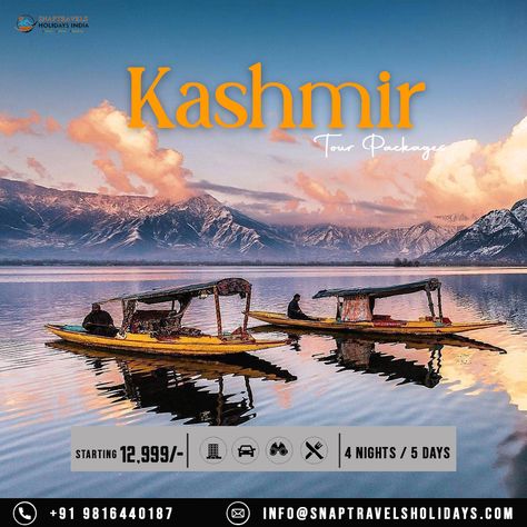 It is essential to select the right getaway destination to create an unforgettable getaway. Book your tour packages with Snaptravels Holidays India. For more information: Call us at +91 98164 40187 Website: snaptravelsholidays.com #Kashmir #kashmirvalley #kashmirtourism #dallake #wintersun #vacations #tourism #Package #booknow #Kashmir #tourism #snaptravelsholidaysindia😍 Practice Sketching, Kashmir Tourism, Kashmir Tour, Daily Task, Winter Sun, Travel And Tourism, Islamic Calligraphy, Tour Packages, Travel Poster