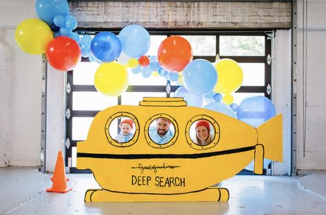 Beatles Birthday Party, Boys Birthday Party Ideas, Beatles Birthday, Beatles Party, The Life Aquatic, Fishing Birthday Party, Twin First Birthday, Balloons Birthday, Life Aquatic