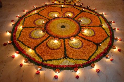 https://youtu.be/7SrGMy_VKVM Flower Rangoli Decoration Ideas, Flower Rangoli For Diwali Festivals, Fancy Rangoli Designs, Phool Rangoli Designs, Flower Diwali Rangoli, Diwali Rangoli From Flowers, Diwali Flower Rangoli Ideas, Flower Rangoli Designs Diwali, Flower Rangoli Designs Ideas Diwali