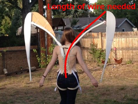 Articulated Wings Tutorial, How To Make Moving Wings, Articulated Wings Diy, Wing Tutorial Costume, Diy Articulated Wings, Diy Mechanical Wings, Articulating Wings, Wings Costume Diy, Articulated Wings