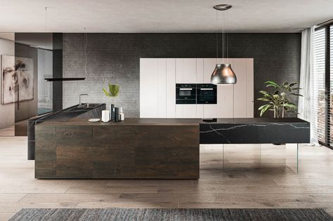 Modular Kitchens, Freestanding Kitchen, Luxury Furniture Brands, Kitchen Decor Modern, Modern Kitchen Cabinets, Elegant Kitchens, Island Design, Kitchen Fittings, Glass Kitchen