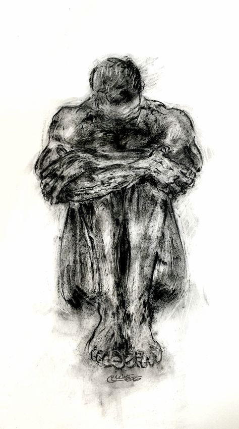 male figure drawing charcoal 35*50cm Male Figures For Drawing, Male Vulnerability, Soul Drawing Sketch, Male Figure Sketch, Insecure Body Drawing, Vulnerability Art, Body Dysformia Art, Distortion Art, Male Figure Drawing