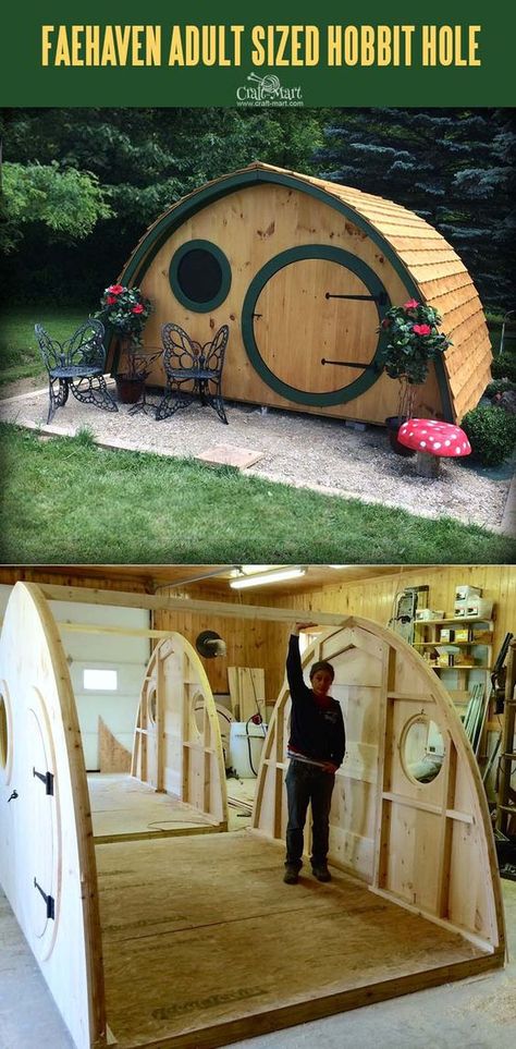 Diy Hobbit House, Hobbit House Plans, Casa Do Hobbit, Casa Dos Hobbits, Hobbit Houses, Casa Hobbit, Hobbit Hole, Hobbit House, She Sheds