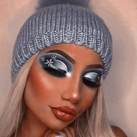 Ice Skater Makeup, Jack Frost Makeup, Snow Makeup Looks, Icy Makeup Looks, Skater Makeup, Winter Wonderland Makeup, Frosty Makeup, Icy Makeup, Snowflake Makeup