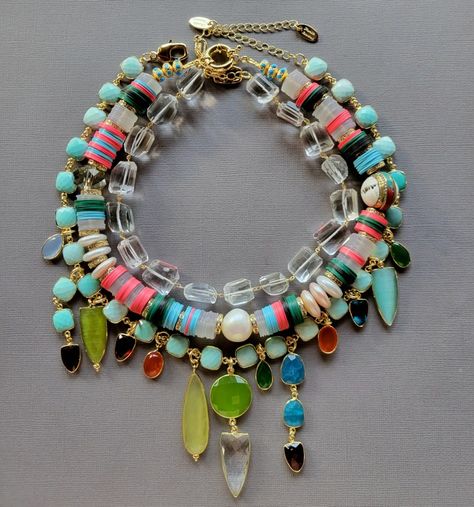 Meredith Waterstraat, Bead Studio, Ocean Inspired Jewelry, Stackable Jewelry, Ethnic Necklaces, Unusual Jewelry, August 28, Charm Necklaces, Statement Necklaces