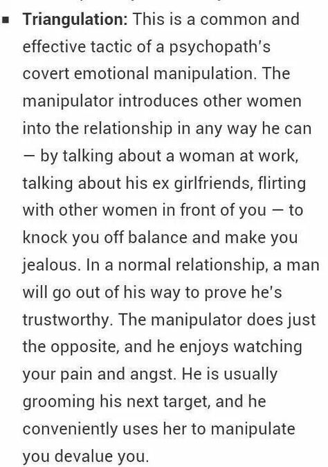 His birth mother, the girlfriend 's mom, you name it, he tried. Didn't work. They can have him. Triangulation Method, Narcissistic Mothers, Anger Quotes, Personality Disorders, Dark Triad, Narcissistic Personality, Borderline Personality, Narcissistic People, Bad Behavior