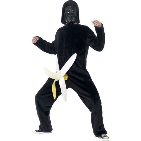 Men's King Dong Costume King Kong Costume, Gorilla Costume, Gorilla Costumes, Mens Fancy Dress, School Costume, Baggy Hoodie, Costumes For Teens, Unique Hoodies, Sweater Boots