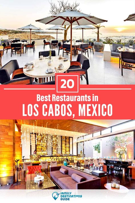 20 Best Restaurants in Los Cabos, Mexico — Top-Rated Places to Eat! Cabo Restaurants With A View, Baja Mexico Travel, Cabo Restaurants, Cabo San Lucas Restaurants, Mexico Restaurants, Mexico Trip, Cabo Mexico, San Jose Del Cabo, Family Destinations