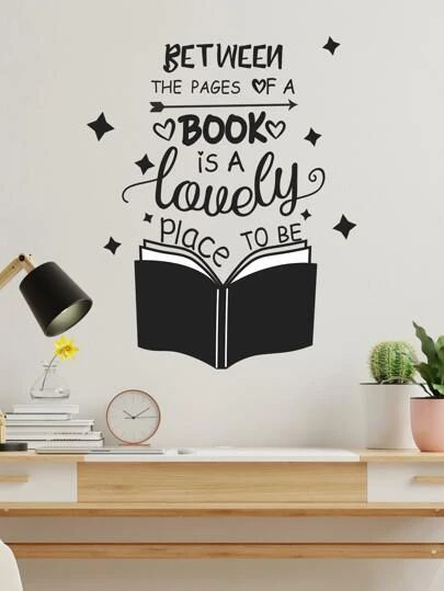 Library Walls, Reading Books Quotes, Inspirational Quotes From Books, Library Wall, Shopping Quotes, Room Library, Simple Wall Art, Bedroom Murals, Room Book