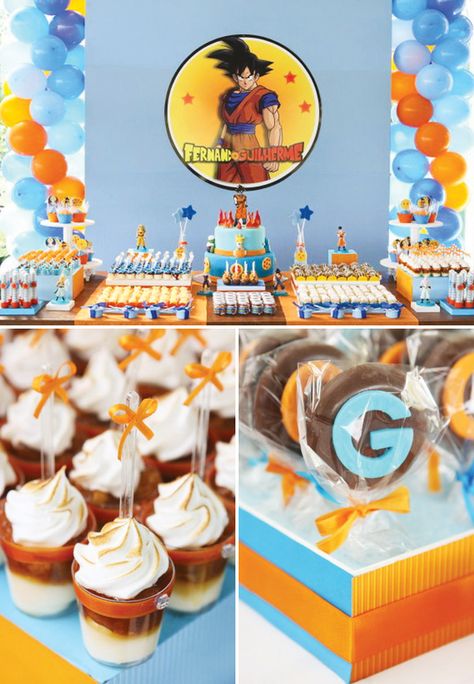 Dragon Ball Birthday Party, Naruto Goku, Ball Birthday Party, Baby Shower Party Themes, Ball Birthday Parties, Party Hostess, Ball Birthday, 11th Birthday, Boy Party