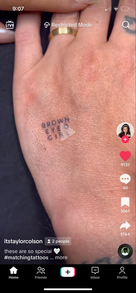 Brown Eye Tattoo, Mooneyes Tattoo, Bright Eyes Tattoo Lyrics, Dainty Song Lyric Tattoo, Eye Tattoo Stick And Poke, Taylor Swift Tattoo Ideas Small Ttpd, Brown Ink Tattoo, Brown Tattoo Ink, Browning Tattoo