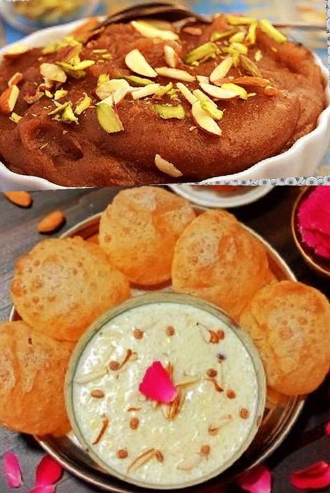 Halwa,Puri,Kheer Halwa Puri, Chaitra Navratri, Hindu Calendar, Gudi Padwa, Email Newsletter Design, Newsletter Design, Indian Food Recipes Vegetarian, Recipes Vegetarian, The Eighth Day