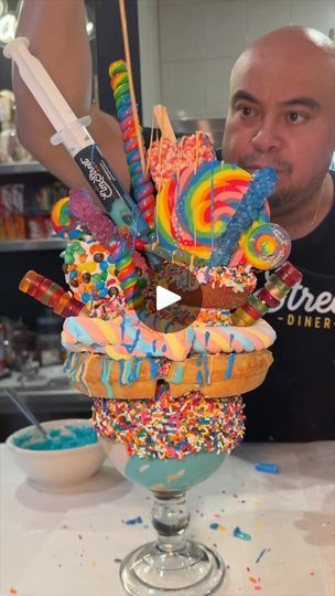 5.4M views · 366K reactions | The OMG BIRTHDAY BOWL from @elmstreetdiner in Stamford, CT! 😱🎉🥤💥🍦 INSANE! WHO’S HUNGRY?! #DEVOURPOWER | DEVOURPOWER: Greg & Rebecca | devourpower · Original audio Stamford Ct, Light Snacks, Ice Cream Birthday, Ice Cream Bowl, Elm Street, Ice Cream Sundae, Treat Yourself, Party Time, Diner