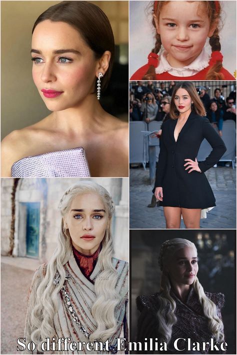 So different Emilia Clarke Emilia Clarke, Hollywood Stars, Famous People, Ruffle Blouse, Hollywood, Actresses, Celebrities, Stars, Women's Top