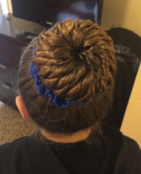 Hairstyles For Gymnastics, Hairstyles Gymnastics, Competition Hairstyles, Braids Into Ponytail, Gymnastics Meet Hair, Gymnastics Hairstyles, Cute Bun Hairstyles, Bun Style, Competition Hair