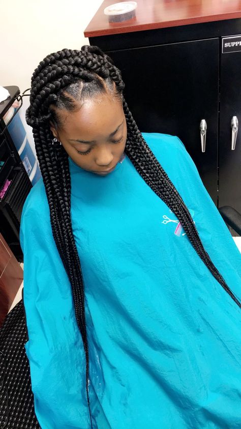 Poetic justice braids/ box braids Ghana Braid Styles, Box Braids Pictures, Poetic Justice Braids, Big Box Braids, Blonde Box Braids, Short Box Braids, Big Box Braids Hairstyles, Ghana Braids, Jumbo Box Braids