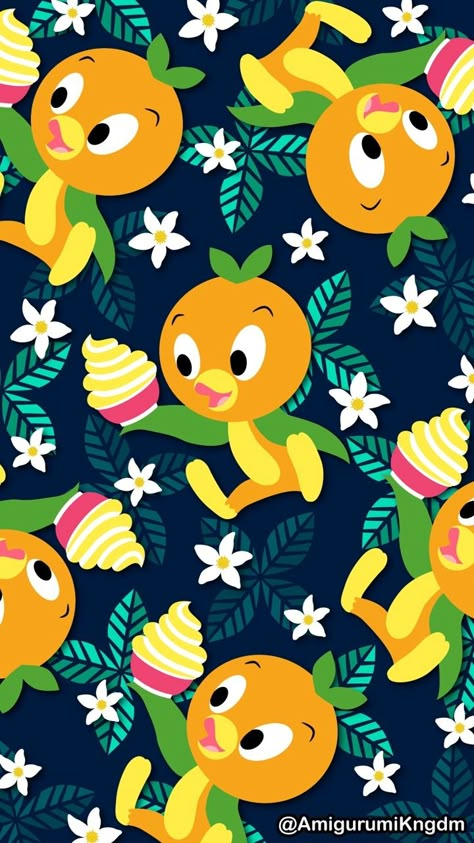 Orange Bird & Citrus Swirl wallpaper by Jou Ling Yee – @waltdisneyworlddesigns on Tumblr Disney Phone Backgrounds, Disney Background, Disney Iphone, Disney Posters, Disney Phone Wallpaper, Orange Bird, Disney Artwork, Disney Designs, Disney Decor