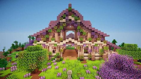 Minecraft Houses Biomes O Plenty, Minecraft Manor Tutorial, Minecraft Bunny Statue, Biomes O Plenty, Minecraft Horse Stables, Mc Houses, Minecraft Barn, Minecraft Horse, Cottagecore Minecraft