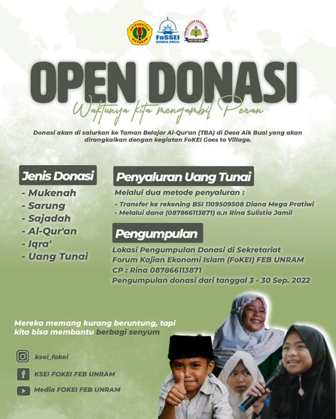 Pamflet Donasi, Quran