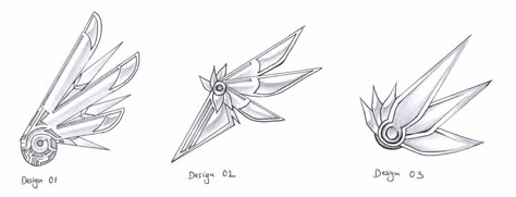 Head Wings Character Design, Wing Headphones, Mechanical Fairy Wings, Sci Fi Wings Design, Mecha Wings, Mecha Wings Design, Mechanical Wings Concept Art, Metal Wings Concept Art, Fairy Wings Aesthetic