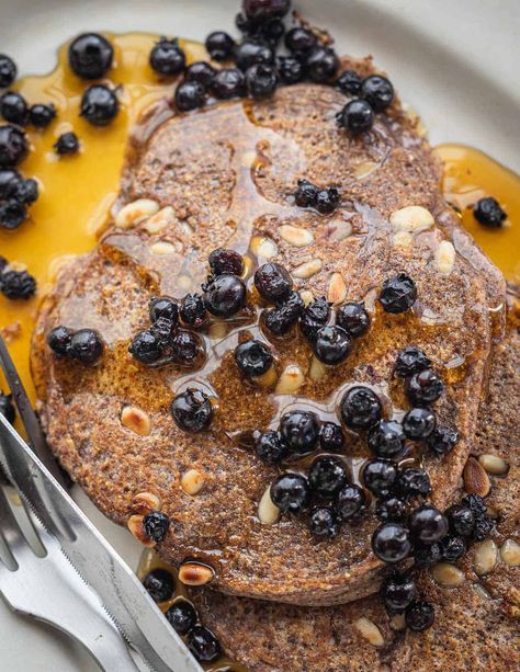 Acorn Pancakes with Pine Nuts - Forager | Chef Acorn Pancakes, Acorn Recipes, Foraged Recipes, Forager Chef, Acorn Recipe, Acorn Flour, Pancakes On A Stick, Johnny Cakes, Pine Nut Recipes