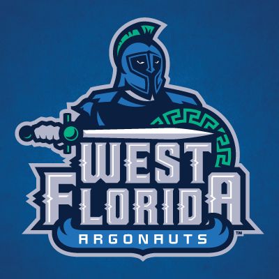 Univ. of West Florida Florida Logo Design, University Of West Florida, University Of Florida Logo, University Of North Florida, Florida Gators Logo, Cat Logo Design, Florida Football, Mascot Logos, Sports Logo Inspiration