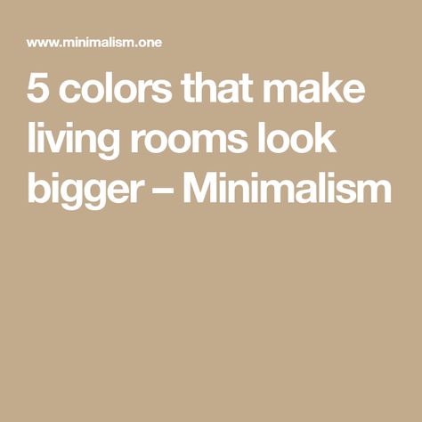 5 colors that make living rooms look bigger – Minimalism Blush Pink Living Room, Room Look Bigger, Neutral Furniture, Pink Living Room, White Living, White Living Room, Living Room Grey, Small Living Rooms, A Living Room