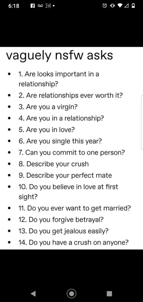 Question Games, Question Game, Year 7, Arranged Marriage, Do You Believe, Describe Yourself, Your Crush, Love At First Sight, Having A Crush