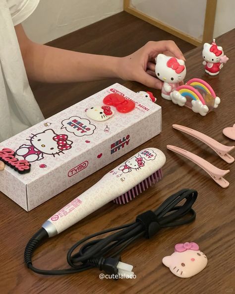 Transform your hair styling routine with our Hello Kitty Ionic Hair Straightening Brush! 💇‍♀️🌟 Perfect for achieving sleek, shiny locks, this brush combines functionality with the charm of Hello Kitty. 🎈 #hellokitty #hairbrush #ionichairbrush #hellokittycore #hellokittylover Hair Straightening Brush, Hair Brush Straightener, Hair Straightening, Straightening Brush, Hair Stuff, Hair Brush, Hair Styling, Hello Kitty, Kitty