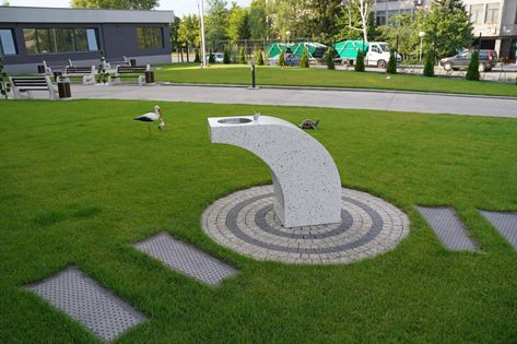 DRINKING FOUNTAINS 123 Drinking Water Fountain, Concrete Fountains, Colored Cups, Drinking Fountains, Parks Furniture, Litter Bin, Linear Park, Drinking Fountain, Metal Bench