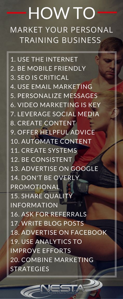 Learn how to market your personal training business with these online marketing tips and strategies for personal trainers. Personal Trainer Tips, Online Personal Training Business, Personal Training Quotes, Gym Marketing, Personal Trainer Marketing, Personal Trainer Business, Gym Business, Personal Training Business, Fitness Marketing