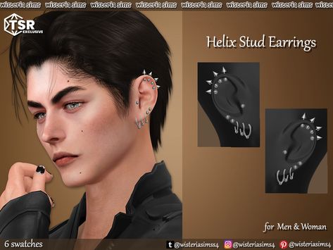 Sims 4 Male Earrings Maxis Match, Sims 4 Cc Piercing Set, Earrings Sims Cc, Ts4 Male Accessories, Sims 4 Earrings Cc Male, The Sims 4 Earrings Cc, The Sims 4 Piercing Cc, The Sims 4 Cc Male Accessories, Sims 4 Cc Male Jewelry