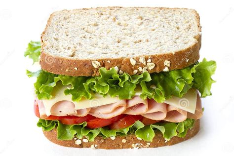 Ham sandwich stock photo. Image of brown, meal, salad - 47065938 Fresh Ham, Ham Sandwich, Png Images Free, Deli Sandwiches, Ham Sandwiches, Ham Cheese, Vegan Sandwich, White Image, Breakfast Sandwich