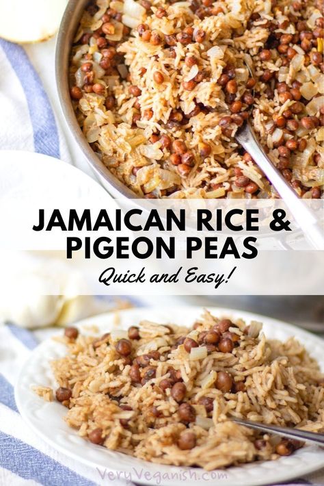 Rice Peas Jamaican, Jamaican Rice And Beans Recipe Easy, Caribbean Rice And Peas Recipe, Rice And Peas Jamaican Easy, Jamaican Rice And Peas With Canned Beans, Easy Rice And Peas Jamaican, Rice And Pigeon Peas Recipe, Rice N Peas Jamaican, Rice And Peas Jamaican Canned Beans