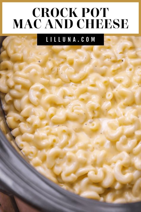 Everyone loves a good slow cooker recipe, and this Crock Pot Mac and Cheese is so simple, cheesy, and delicious! #slowcooker #macandcheese #crockpot #dinnerideas #macaroniandcheese Crock Pot Cooking Crockpot Meals Simple, Crockpot Mac And Cheese Recipe, Mac N Cheese Crockpot, Crock Pot Mac And Cheese, Crockpot Mac N Cheese Recipe, Creamy Cheesy Pasta, Crock Pot Mac, Fall Friday, Summer Crockpot