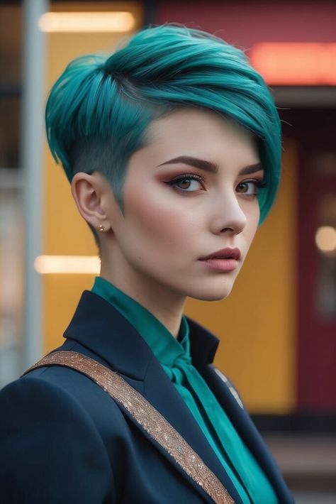 Edgy Short Haircuts, Subtle Blonde Highlights, Dyed Red Hair, Wolf Cut, Deep Wave Hairstyles, Edgy Hair, Cornrow Hairstyles, Short Hair Haircuts, Rainbow Hair