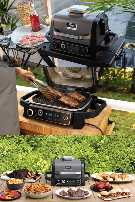 If you’ve ever wanted the simplicity of a Ninja air fryer and grill, combined with the great outdoors and wood-smoke, the Ninja Woodfire Electric BBQ Grill & Smoker OG701UK is for you. This outdoor grill can give your food that smokey taste and is far more convenient and easy to use than a BBQ. Air Fryer Roast, Electric Bbq Grill, Bbq Grill Smoker, Bus Life, Outdoor Grill, Bbq Recipes, Bbq Grill, Air Fryer, The Great Outdoors