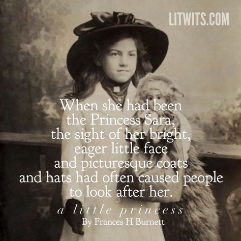 A "Princess Sara" in her picturesque hat, as in A LITTLE PRINCESS by Frances Hodgson Burnett. Creative Teaching Ideas, Quotes From Childrens Books, Mark Twain Books, Activity Printables, Frances Hodgson Burnett, A Little Princess, Free Novels, Free Teacher, Writers And Poets