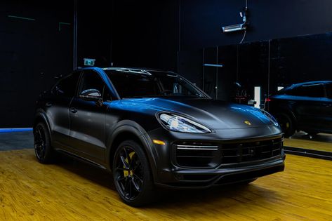 Porsche Cayenne Turbo Gt Black, Porsche Cayenne Turbo Gt, Porsche Cayenne Gts, Cayenne Gts, Black Porsche, Cayenne Turbo, Car Wraps, German Cars, Porsche Cayenne