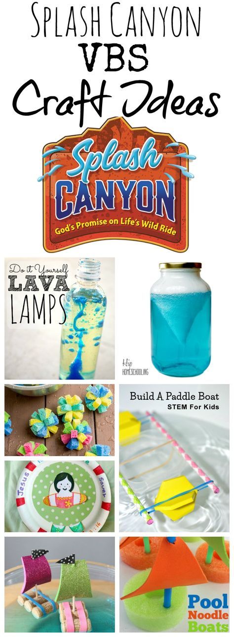 Splash Canyon Vbs, Vbs Craft Ideas, Shipwreck Vbs, Submerged Vbs, Camp Vbs, Vbs Craft, Sunday School Decorations, Fun Craft Ideas, Vbs Themes