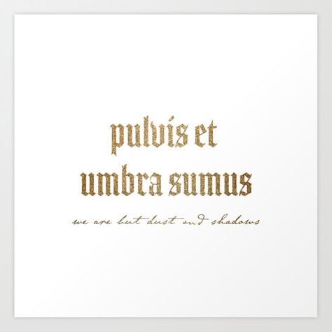 Pulvis Et Umbra Sumus Tattoo, Pulvis Et Umbra Sumus, Bujo Ideas, Body Adornment, Aesthetic Stuff, Energy Storage, Shadowhunters, Abstract Prints, Wall Prints