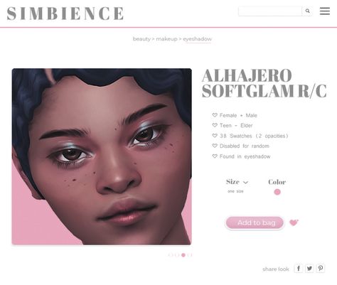 Alhajero Softglam Shadow (recolor) | simbience on Patreon Sims 4 Patreon, The Sims 4 Skin, Shadow Face, Makeup Cc, Drawing Face Expressions, My Sims, Sims 4 Mm Cc, Sims 4 Game Mods, Sims 4 Cc Makeup