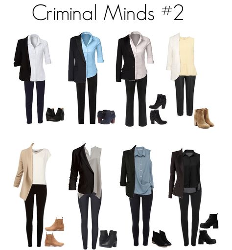 Criminal Minds #2 Women Detective Outfit Ideas, Special Agent Outfit, Fbi Outfits For Women, Morgan Character, Fbi Agent Outfit, Ncis Outfits, World Book Day Outfits, Teresa Lisbon, Detective Outfit