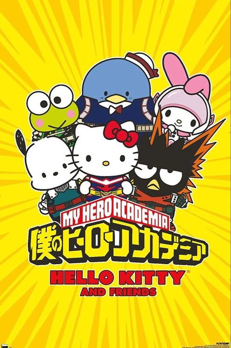 Images Hello Kitty, Groups Poster, Hello Kitty And Friends, Friends Wallpaper, Barn Wood Frames, Trends International, Frames For Canvas Paintings, Affordable Wall Art, Hello Kitty Wallpaper